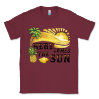 Burgundy here comes the sun Classic Tee - BarkalooDesign