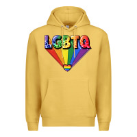 Antique Gold lgbtq pride Premium Hoodie - FaDigitalArtStudio