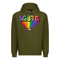 Army Green lgbtq pride Premium Hoodie - FaDigitalArtStudio