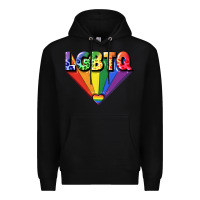Black lgbtq pride Premium Hoodie - FaDigitalArtStudio