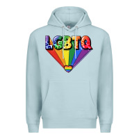 Blue Mist lgbtq pride Premium Hoodie - FaDigitalArtStudio