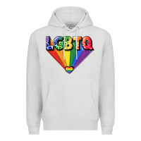Dove Grey lgbtq pride Premium Hoodie - FaDigitalArtStudio