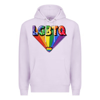 Lilac lgbtq pride Premium Hoodie - FaDigitalArtStudio