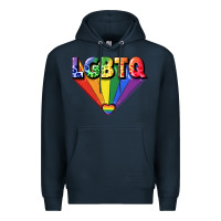 Navy lgbtq pride Premium Hoodie - FaDigitalArtStudio