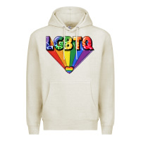 Oatmeal Heather lgbtq pride Premium Hoodie - FaDigitalArtStudio