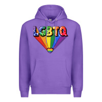 Purple lgbtq pride Premium Hoodie - FaDigitalArtStudio