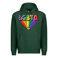 Sports Green lgbtq pride Premium Hoodie - FaDigitalArtStudio