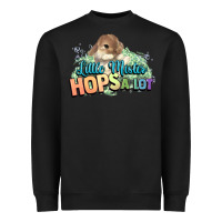 Black Little mister hops a lot Easter day Heavyweight Sweatshirt - HowdyJamesFarm