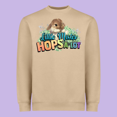 Little Mister Hops A Lot Easter Day Heavyweight Sweatshirt Designed By Howdyjamesfarm