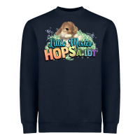 Navy Little mister hops a lot Easter day Heavyweight Sweatshirt - HowdyJamesFarm