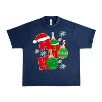 Navy Christmas Ho Ho Ho Urban Heavy Tee - Bettercallsaul