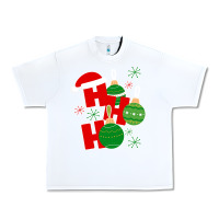 White Christmas Ho Ho Ho Urban Heavy Tee - Bettercallsaul