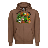Chestnut St. Patricks Day hanging with my gnomies Zipper Hoodie - FaDigitalArtStudio