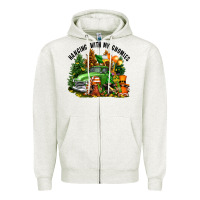 St. Patricks Day Hanging With My Gnomies Zipper Hoodie | Teevron