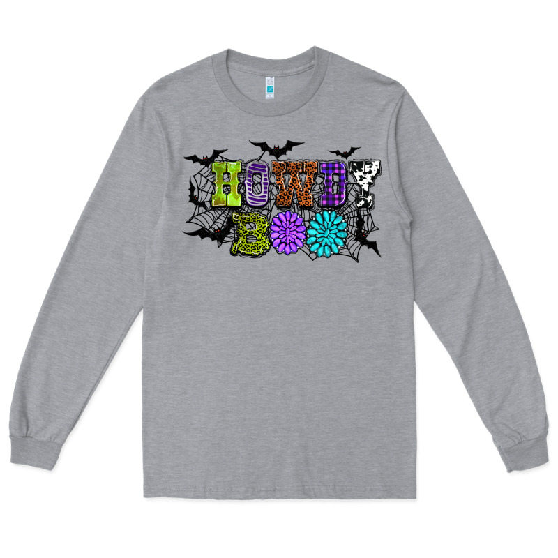 Halloween Howdy Boo Long Sleeve Tee by NancyCooperArtShop | Teevron