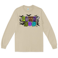 Mushroom Halloween howdy boo Long Sleeve Tee - NancyCooperArtShop