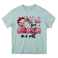 Arona i see you chicken out Heavy Core Tee - MaliasSmallBusiness