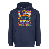 Navy lil autism mom Heavyweight Hoodie - CowhideDigitalArt