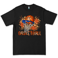 Black custom name basketball Premium Tee - MaliasSmallBusiness