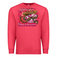 Cardinal Howdy Valentine Premium Sweatshirt - CowhideDigitalArt