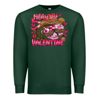 Sports Green Howdy Valentine Premium Sweatshirt - CowhideDigitalArt