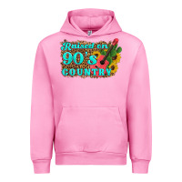 Fuchsia Pink raised 90's country guitar cactus sunflower's Urban Hoodie - Artiststas