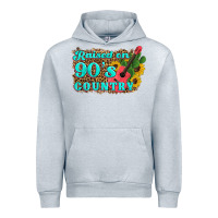 Heather Grey raised 90's country guitar cactus sunflower's Urban Hoodie - Artiststas