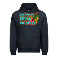 Navy raised 90's country guitar cactus sunflower's Urban Hoodie - Artiststas