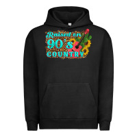 Pigment Black raised 90's country guitar cactus sunflower's Urban Hoodie - Artiststas