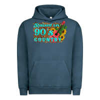 Pigment Midnight Navy raised 90's country guitar cactus sunflower's Urban Hoodie - Artiststas