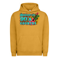 Pigment Peanut Butter raised 90's country guitar cactus sunflower's Urban Hoodie - Artiststas
