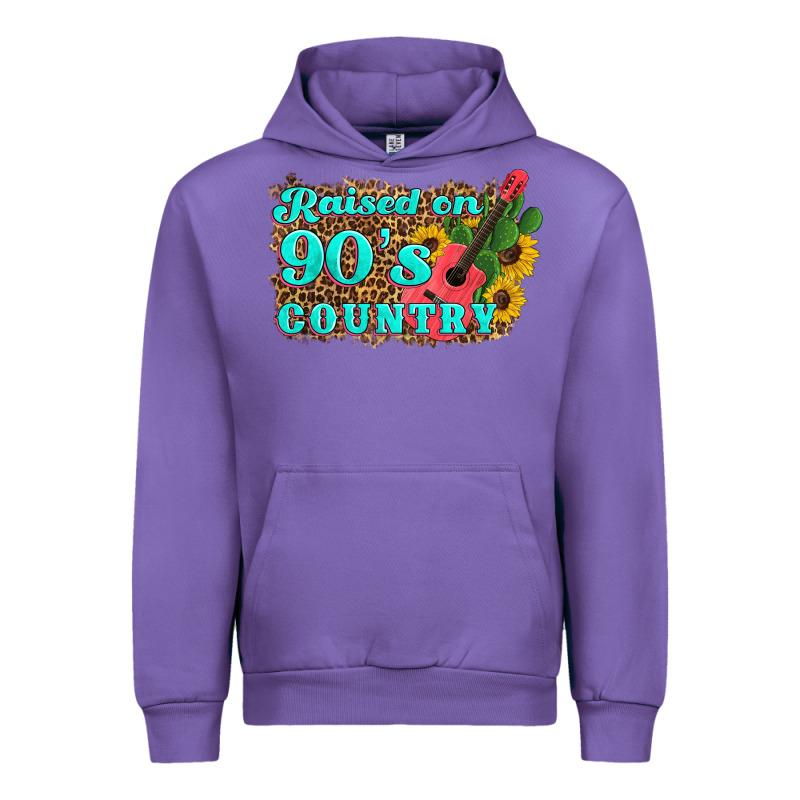 Raised 90's Country Guitar Cactus Sunflower's Urban Hoodie by Artiststas | Teevron