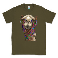Army Green tie dye camel Classic Tee - BarkalooDesign