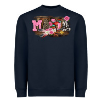 Navy Mother's Day mama Heavyweight Sweatshirt - CowGirlArtShop