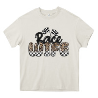 Cream race wife Heavy Core Tee - MaliasSmallBusiness