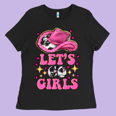 Lets Go Girls Ladies Tee Designed By Nancycooperartshop