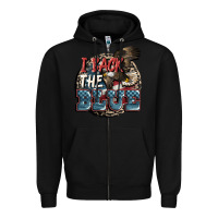 Black I back the blue Zipper Hoodie - FaDigitalArtStudio