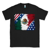 Black Mexican With American Flag Classic Tee - RanaPortraitStore