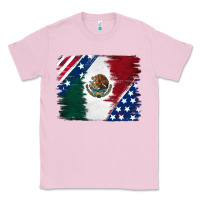 Bubblegum Pink Mexican With American Flag Classic Tee - RanaPortraitStore