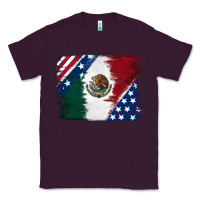 Plum Mexican With American Flag Classic Tee - RanaPortraitStore