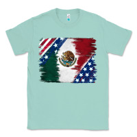 Seafoam Mexican With American Flag Classic Tee - RanaPortraitStore