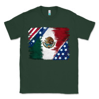 Sports Green Mexican With American Flag Classic Tee - RanaPortraitStore