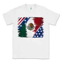 White Mexican With American Flag Classic Tee - RanaPortraitStore