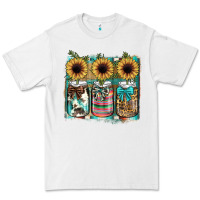 White mason jar, sunflower Premium Tee - JahusDesignShop