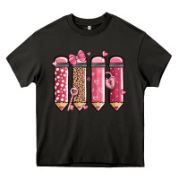 Asphalt valentine' day teacher school pencils Heavy Core Tee - MaliasSmallBusiness