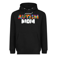Black LIL Autism Mom Heavyweight Hoodie - CowhideDigitalArt