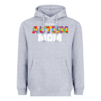Heather Grey LIL Autism Mom Heavyweight Hoodie - CowhideDigitalArt
