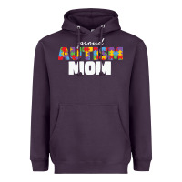 Plum LIL Autism Mom Heavyweight Hoodie - CowhideDigitalArt