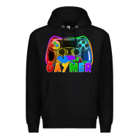 Black Gaymer Premium Hoodie - FaDigitalArtStudio