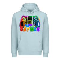 Blue Mist Gaymer Premium Hoodie - FaDigitalArtStudio